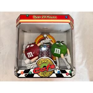Vintage Unused M&M’s Rock’n Roll Cafe Dispenser With Original Candy